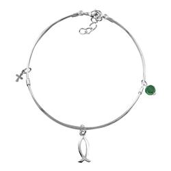 Picture of Dicksons 35-4816 SP Bangle Fish&#44; Crs&#44; Emerald Bd