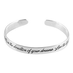 Picture of Dicksons 252798 Bracelet GO CONFIDENTLY IN.. SIL PLT CUFF