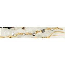 Picture of Dicksons 30-8053T Bracelet SP DONUT/HRT NATURAL CORD