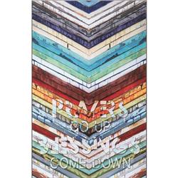 PLK1117-2076 PLQ WALL PRAYERS GO UP  MDF 11X17