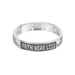 Picture of Dicksons 35-8282 Bracelet 1 Cor 13:13 Tile Stretch