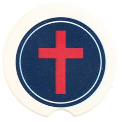 CC-1 Car Coasters Christian Flag 2-Pack
