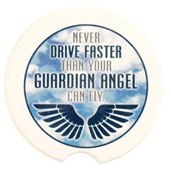 CC-12 Car Coasters Never Drive Faster 2Pack