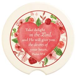 CC-14 Car Coasters Take Delight Ps 37:4 2-Pack