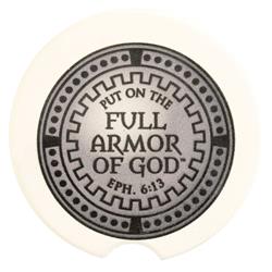 CC-8 Car Coasters Armor God Eph.6:13 2-Pack