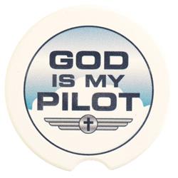 CC-9 Car Coasters God Is My Pilot 2-Pack