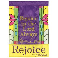 FLAG-2107 Flag Rejoice Phil 4:4 Polyester 13x18