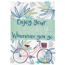 FLAG-2108 Flag Enjoy Your Journey Polyester 13x18