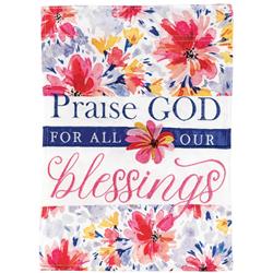 FLAG-2109 Flag Praise God Blessings 13x18