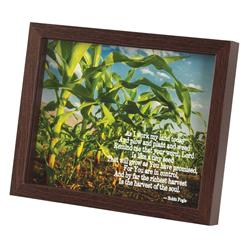 FRMWDWAL-108-16 Framed Wall Art As I Work My Land 10x8