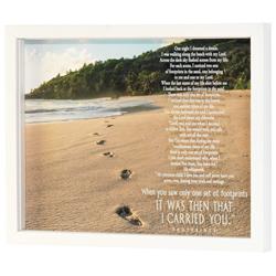 FRMWDW-1411-14 Framed Wall Art Footprints 14x11