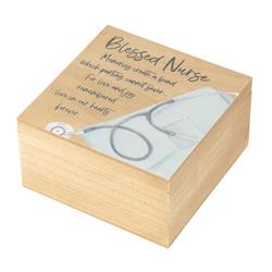 WOODBOX-124 Wood Box Blessed Nurse