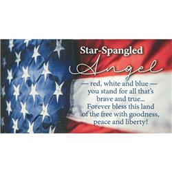 MAG-1000 Magnet Star-Spangled Angel 5x2.75