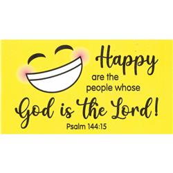 MAG-1003 Magnet Smile Happy Are People Ps.144:15