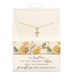 Necklace Cross 16in Heart Friendship