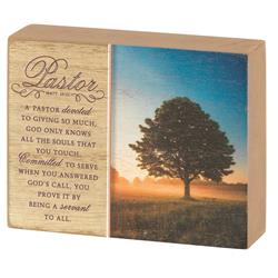 TPLK43-325 Tabletop Plaque Pastor Devoted 4x3