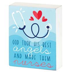 TPLK34-293 Tabletop Plaque God Took His Best Angels