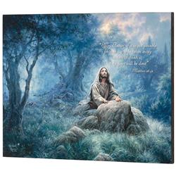 PLK2016-900 Wall Plaque Jesus Gethsemane Matt. 26:42