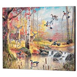 PLK2016-898 Wall Plaque Wildlife Sanctuary MDF