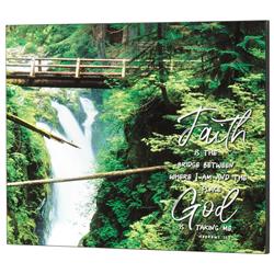 PLK2016-897 Wall Plaque Faith Is The Bridge Heb.11:1