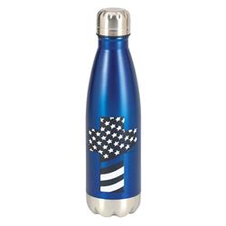 Picture of Dicksons SSWBBL-12 Water Bottle Patriotic Cross Blue 17oz