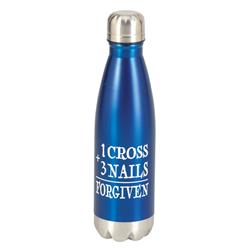 Picture of Dicksons SSWBBL-8 Water Bottle 1 Cross Forgiven Blue 17oz