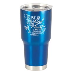 Picture of Dicksons SSTUM30BL-8 Tumbler Trust In The Lord Blue 30 oz