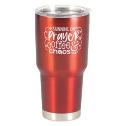 Picture of Dicksons SSTUM30R-8 Tumbler Running Prayer Coffee Red 30 oz