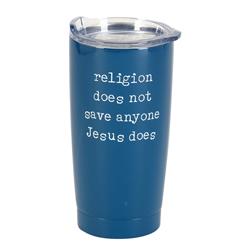 Picture of Dicksons SSTUMN-91 Tumbler Religion Does Not Navy 20 oz
