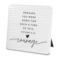 40454 Plaque Hold Onto Hope Courage Textured