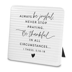 Picture of Dicksons 40453 Plaque Hold Onto Hope Be Joyful Textured