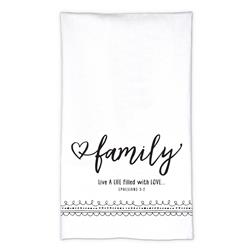 Picture of Dicksons 51571 Tea Towel Artisan Doodles Family Eph 5:2