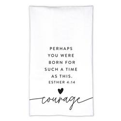 Picture of Dicksons 51154 Tea Towel Hold Onto Hope Courage White