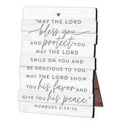 45043 Plaque Hold Hope Bless Wood Stacked Desk
