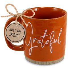 Picture of Dicksons 18370 Mug Powerful Words Grateful Rust 16 oz