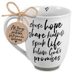 Picture of Dicksons 18949 Mug Today I Will Choose Hope White 20 oz