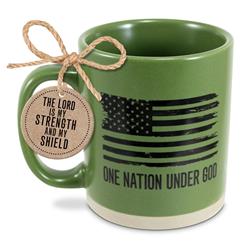 Picture of Dicksons 18639 Mug One Nation Under God Green 16 oz
