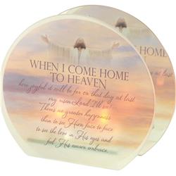DMCHR-3 Tealight Holder When I Come Home 7in H