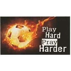 MAG-1013 Magnet Soccer Play Hard Pray 5x2.75