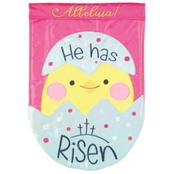 FLAG-2114 Flag Chick He Has Risen Polyester 13x18