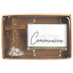 Picture of Dicksons CROSSFIG-37 Cross Figurine With First Communion Card