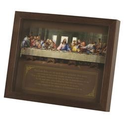FRMWDWAL-108-17 Framed Art The Last Supper 10x8