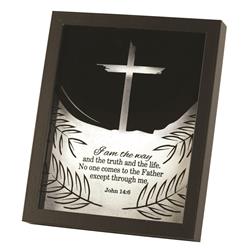 FRMWDBL-810-95 Framed Art I Am The Way John 14:6