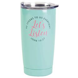 Picture of Dicksons SSTUMT-91 Tumbler He Speaks To Us Teal 20 oz