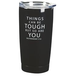Picture of Dicksons SSTUMB-118 Tumbler Things Can Be Tough Black 20 oz