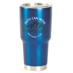 Picture of Dicksons SSTUM30BL-11 Tumbler Faith Can Move Mountains Blue