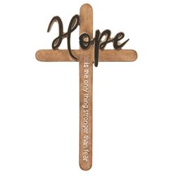 WCR-184 Wall Cross Hope Resin 9.5in