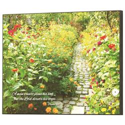 PLK1411-932 Wall Plaque A Mans Heart Provers 16:9