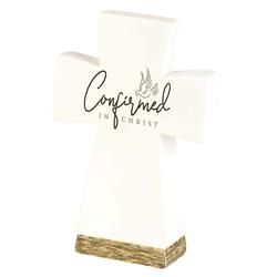 TTCR-834 Tabletop Cross Confirmed In Christ Resin