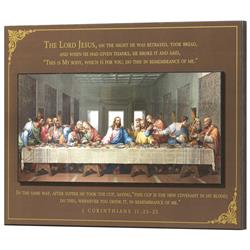 SPLK1411-825 Stacked Wall Plaque The Last Supper